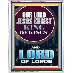 JESUS CHRIST - KING OF KINGS LORD OF LORDS   Bathroom Wall Art  GWABIDE10047  "16X24"