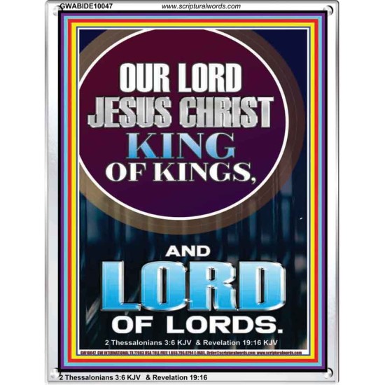 JESUS CHRIST - KING OF KINGS LORD OF LORDS   Bathroom Wall Art  GWABIDE10047  