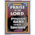 PRAISE GOD IN HIS SANCTUARY  Art & Wall Décor  GWABIDE10061  "16X24"