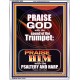 PRAISE HIM WITH TRUMPET, PSALTERY AND HARP  Inspirational Bible Verses Portrait  GWABIDE10063  