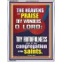 THE HEAVENS SHALL PRAISE THY WONDERS O LORD ALMIGHTY  Christian Quote Picture  GWABIDE10072  "16X24"