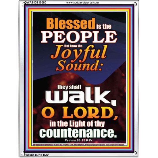 THE JOYFUL SOUND  Contemporary Christian Wall Art Portrait  GWABIDE10080  