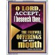 ACCEPT THE FREEWILL OFFERINGS OF MY MOUTH  Encouraging Bible Verse Portrait  GWABIDE11777  
