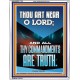 O LORD ALL THY COMMANDMENTS ARE TRUTH  Christian Quotes Portrait  GWABIDE11781  
