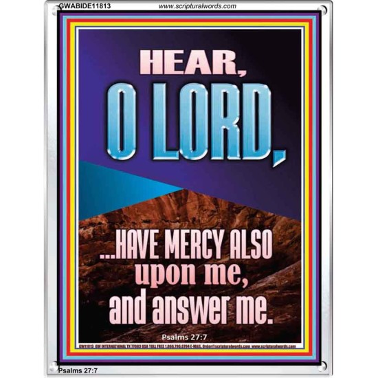 BECAUSE OF YOUR GREAT MERCIES PLEASE ANSWER US O LORD  Art & Wall Décor  GWABIDE11813  