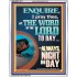 STUDY THE WORD OF THE LORD DAY AND NIGHT  Large Wall Accents & Wall Portrait  GWABIDE11817  "16X24"