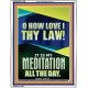 MAKE THE LAW OF THE LORD THY MEDITATION DAY AND NIGHT  Custom Wall Décor  GWABIDE11825  
