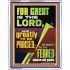 THE LORD IS GREATLY TO BE PRAISED  Custom Inspiration Scriptural Art Portrait  GWABIDE11847  "16X24"