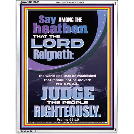 THE LORD IS A RIGHTEOUS JUDGE  Inspirational Bible Verses Portrait  GWABIDE11865  
