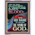 CLOTHED WITH A VESTURE DIPED IN BLOOD AND HIS NAME IS CALLED THE WORD OF GOD  Inspirational Bible Verse Portrait  GWABIDE11867  "16X24"