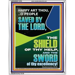 O PEOPLE SAVED BY THE LORD  Printable Bible Verse to Portrait  GWABIDE11876  "16X24"