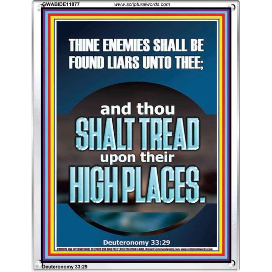 THINE ENEMIES SHALL BE FOUND LIARS UNTO THEE  Printable Bible Verses to Portrait  GWABIDE11877  