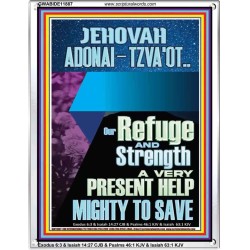 JEHOVAH ADONAI-TZVA'OT LORD OF HOSTS AND EVER PRESENT HELP  Church Picture  GWABIDE11887  "16X24"
