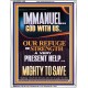 IMMANUEL GOD WITH US OUR REFUGE AND STRENGTH MIGHTY TO SAVE  Sanctuary Wall Picture  GWABIDE11889  