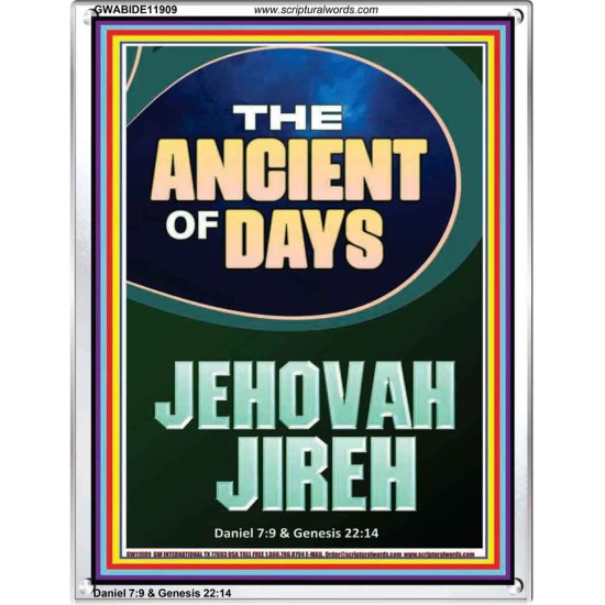 THE ANCIENT OF DAYS JEHOVAH JIREH  Unique Scriptural Picture  GWABIDE11909  