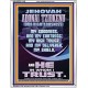 JEHOVAH ADONAI TZIDKENU OUR RIGHTEOUSNESS MY GOODNESS MY FORTRESS MY HIGH TOWER MY DELIVERER MY SHIELD  Eternal Power Portrait  GWABIDE11940  