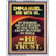 IMMANUEL GOD WITH US MY GOODNESS MY FORTRESS MY HIGH TOWER MY DELIVERER MY SHIELD  Children Room Wall Portrait  GWABIDE11942  