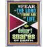 THE FEAR OF THE LORD IS THE FOUNTAIN OF LIFE  Large Scripture Wall Art  GWABIDE11966  "16X24"
