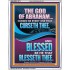 CURSED BE EVERY ONE THAT CURSETH THEE BLESSED IS EVERY ONE THAT BLESSED THEE  Scriptures Wall Art  GWABIDE11972  "16X24"