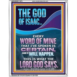 EVERY WORD OF MINE IS CERTAIN SAITH THE LORD  Scriptural Wall Art  GWABIDE11973  "16X24"