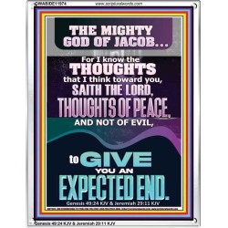 THOUGHTS OF PEACE AND NOT OF EVIL  Scriptural Décor  GWABIDE11974  "16X24"