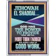 JEHOVAH EL SHADDAI THE GREAT PROVIDER  Scriptures Décor Wall Art  GWABIDE11976  