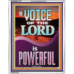 THE VOICE OF THE LORD IS POWERFUL  Scriptures Décor Wall Art  GWABIDE11977  