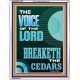 THE VOICE OF THE LORD BREAKETH THE CEDARS  Scriptural Décor Portrait  GWABIDE11979  