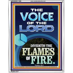 THE VOICE OF THE LORD DIVIDETH THE FLAMES OF FIRE  Christian Portrait Art  GWABIDE11980  