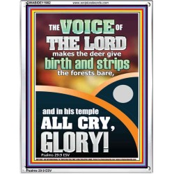 THE VOICE OF THE LORD MAKES THE DEER GIVE BIRTH  Christian Portrait Wall Art  GWABIDE11982  