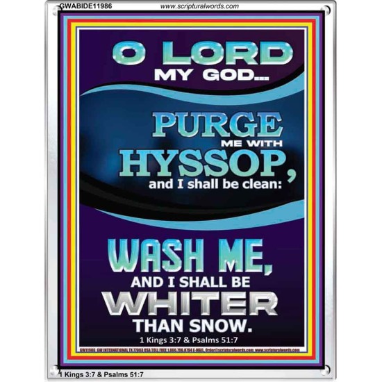 PURGE ME WITH HYSSOP  Portrait Scripture   GWABIDE11986  