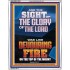 THE SIGHT OF THE GLORY OF THE LORD WAS LIKE DEVOURING FIRE  Christian Paintings  GWABIDE12000  "16X24"