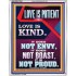 LOVE IS PATIENT AND KIND AND DOES NOT ENVY  Christian Paintings  GWABIDE12005  "16X24"