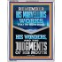 REMEMBER HIS MARVELLOUS WORKS  Christian Wall Décor  GWABIDE12186  "16X24"