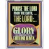 PRAISE THE LORD FROM THE EARTH  Contemporary Christian Paintings Portrait  GWABIDE12200  "16X24"