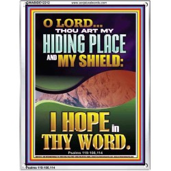 THOU ART MY HIDING PLACE AND SHIELD  Religious Art Portrait  GWABIDE12212  "16X24"