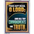 ALL THY COMMANDMENTS ARE TRUTH O LORD  Ultimate Inspirational Wall Art Picture  GWABIDE12217  "16X24"
