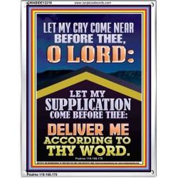 LET MY SUPPLICATION COME BEFORE THEE O LORD  Unique Power Bible Picture  GWABIDE12219  "16X24"