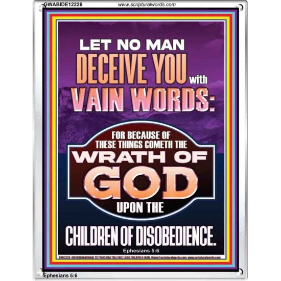LET NO MAN DECEIVE YOU WITH VAIN WORDS  Church Picture  GWABIDE12226  