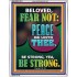 BELOVED FEAR NOT PEACE BE UNTO THEE  Unique Power Bible Portrait  GWABIDE12231  "16X24"