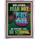 BELOVED FEAR NOT PEACE BE UNTO THEE  Unique Power Bible Portrait  GWABIDE12231  