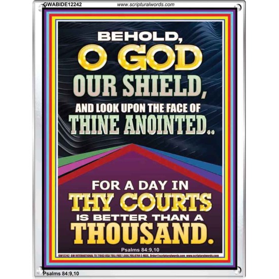 LOOK UPON THE FACE OF THINE ANOINTED O GOD  Contemporary Christian Wall Art  GWABIDE12242  