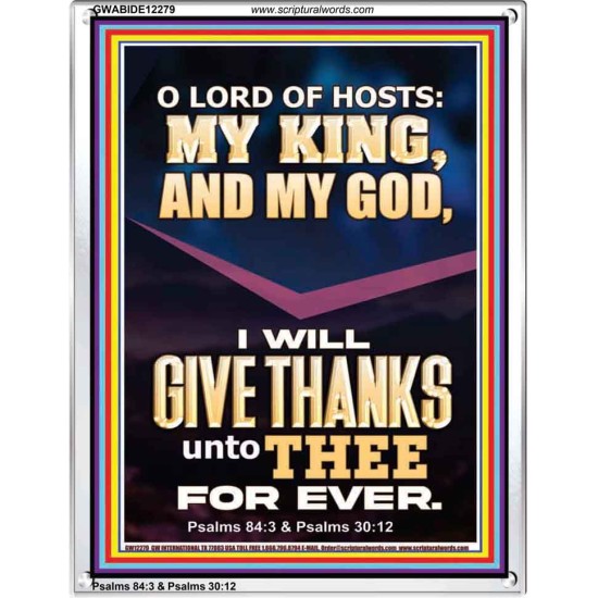LORD OF HOSTS MY KING AND MY GOD  Christian Art Portrait  GWABIDE12279  