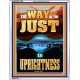 THE WAY OF THE JUST IS UPRIGHTNESS  Scriptural Décor  GWABIDE12288  