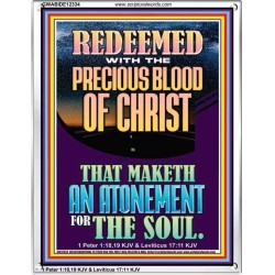 REDEEMED WITH THE PRECIOUS BLOOD OF CHRIST  Custom Wall Décor  GWABIDE12334  "16X24"