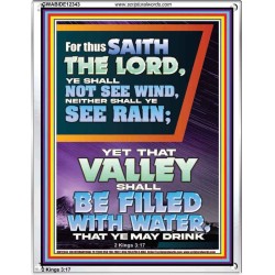 YOUR VALLEY SHALL BE FILLED WITH WATER  Custom Inspiration Bible Verse Portrait  GWABIDE12343  