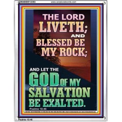 BLESSED BE MY ROCK GOD OF MY SALVATION  Bible Verse for Home Portrait  GWABIDE12353  "16X24"