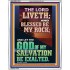 BLESSED BE MY ROCK GOD OF MY SALVATION  Bible Verse for Home Portrait  GWABIDE12353  "16X24"