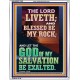 BLESSED BE MY ROCK GOD OF MY SALVATION  Bible Verse for Home Portrait  GWABIDE12353  