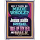 RISE TAKE UP THY BED AND WALK  Bible Verse Portrait Art  GWABIDE12383  